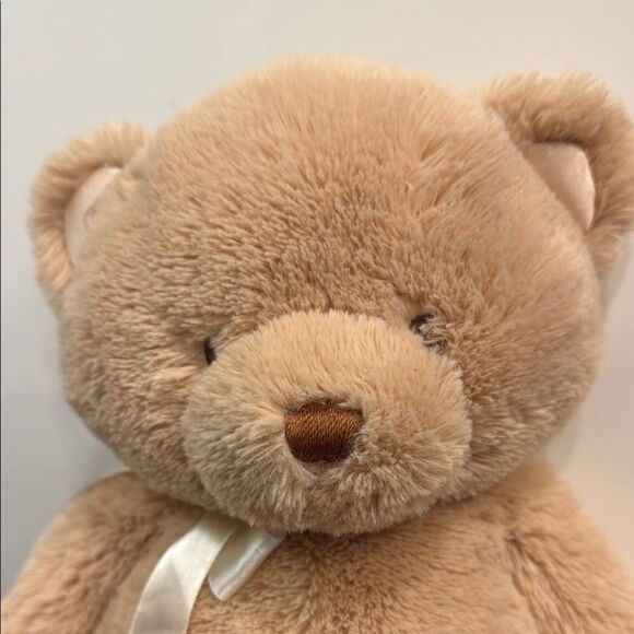 Baby Gund My First Teddy Tan Plush ~ Sewn Eyes & Nose Tan Teddy Bear Plush Toy - Picture 2 of 10